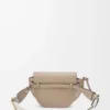 Mini sac Gate Dual en cuir de veau souple et jacquard Sand