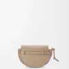 Mini sac Gate Dual en cuir de veau souple et jacquard Sand