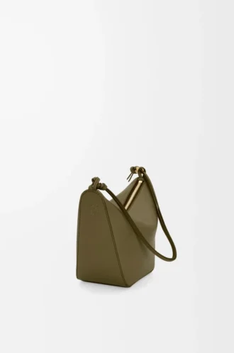 Mini sac hobo Hammock en cuir de veau classique Dark Khaki