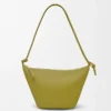 Mini sac hobo Hammock en cuir de veau classique Light Moss
