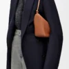Mini sac hobo Hammock en cuir de veau classique Tan