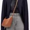 Mini sac hobo Hammock en cuir de veau classique Tan
