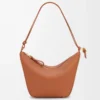 Mini sac hobo Hammock en cuir de veau classique Tan