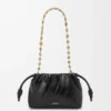 Mini sac à main Flamenco en anguille Noir