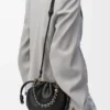 Mini sac à main Flamenco en cuir d&rsquo;agneau nappa souple Noir