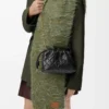 Mini sac à main Flamenco en cuir de veau nappa pincé, couleur Black