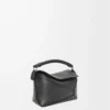 Mini sac Puzzle Edge en cuir de veau classique noir