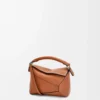 Mini sac Puzzle Edge en cuir de veau classique Tan