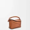 Mini sac Puzzle Edge en cuir de veau classique Tan
