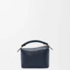 Mini sac Puzzle Edge en cuir de veau grainé souple Deep Navy