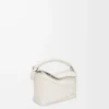 Mini sac Puzzle Edge en cuir de veau grainé souple Light Ghost