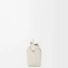 Mini sac Puzzle Edge en cuir de veau grainé souple Light Ghost