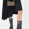 Mini sac Puzzle Edge en cuir de veau grainé souple Taupe
