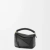 Mini sac Puzzle en cuir de veau lisse noir