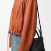 Mini sac Puzzle Fold en cuir de veau brillant noir Mini sac Puzzle Fold en cuir de veau brillant noir