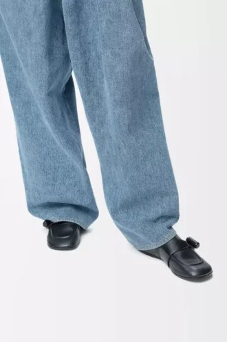 Mocassins à bascule en cuir de veau lisse brillant Noir
