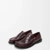 Mocassins Campo en cuir de veau bordeaux
