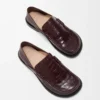 Mocassins Campo en cuir de veau bordeaux