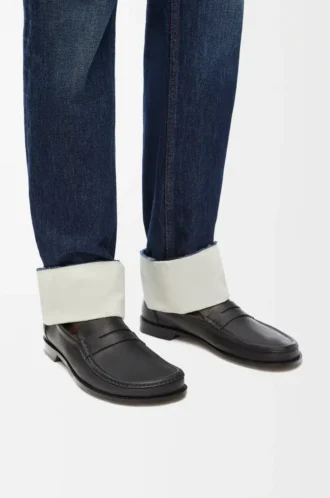 Mocassins Campo en cuir de veau noir