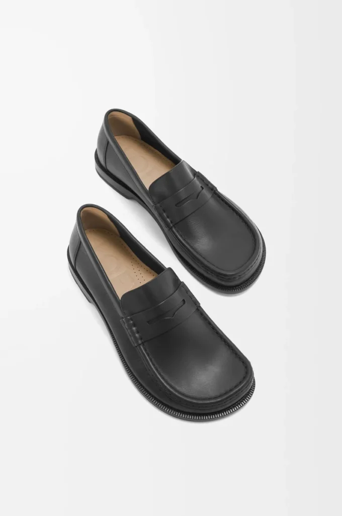 Mocassins Campo en cuir de veau noir