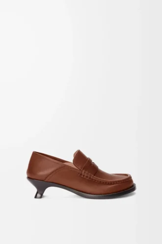 Mocassins Campo en cuir de veau souple Rouille