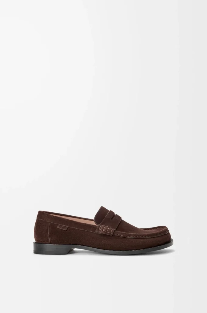 Mocassins Campo en cuir de veau suédé marron foncé Mocassins Campo en cuir de veau suédé marron foncé