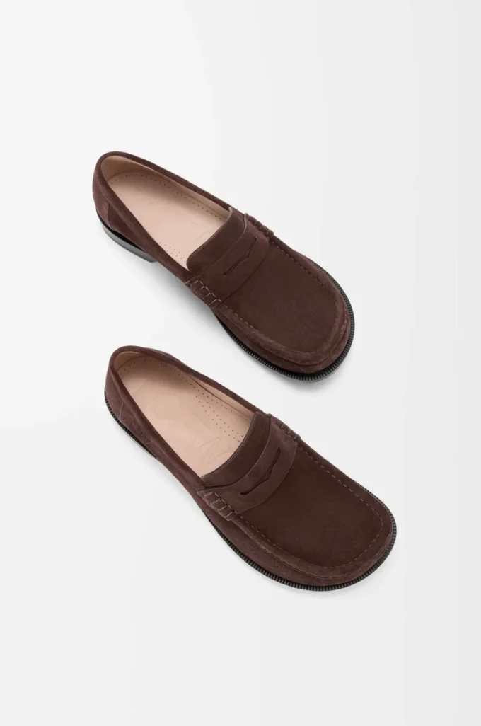 Mocassins Campo en cuir de veau suédé marron foncé Mocassins Campo en cuir de veau suédé marron foncé