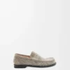 Mocassins Campo en daim brossé vert kaki