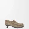 Mocassins Campo en daim brossé vert kaki