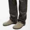 Mocassins Campo en daim brossé vert kaki