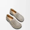 Mocassins Campo en daim brossé vert kaki