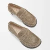 Mocassins Campo en daim brossé vert kaki