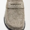 Mocassins Campo en daim brossé vert kaki