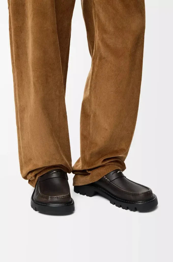 Mocassins Sierra en cuir de veau brossé Dark Brown