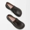Mocassins Sierra en cuir de veau brossé Dark Brown