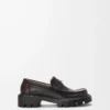 Mocassins Sierra en cuir de veau brossé marron foncé