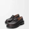 Mocassins Sierra en cuir de veau brossé marron foncé