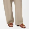 Mule en cuir de veau souple couleur rouille