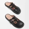 Mule Mary Jane Campo en cuir de veau noir Mule Mary Jane Campo en cuir de veau noir
