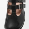 Mule Mary Jane Campo en cuir de veau noir Mule Mary Jane Campo en cuir de veau noir