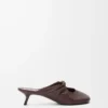 Mule Pebble Soft en cuir d’agneau nappa Brownie Mule Pebble Soft en cuir d’agneau nappa Brownie