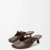 Mule Pebble Soft en cuir d’agneau nappa Brownie Mule Pebble Soft en cuir d’agneau nappa Brownie