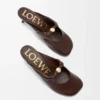 Mule Pebble Soft en cuir d’agneau nappa Brownie Mule Pebble Soft en cuir d’agneau nappa Brownie