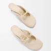 Mule Pebble Soft en cuir d&rsquo;agneau nappa Dough