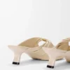 Mule Pebble Soft en cuir d&rsquo;agneau nappa Dough