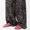 Mules Petal Anagram en cuir de veau souple fuchsia