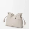 Panta moyen Pochette Flamenco en cuir de veau brillant Light Ghost