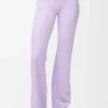 Pantalon bootcut souple en jersey technique lilas