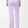 Pantalon bootcut souple en jersey technique lilas