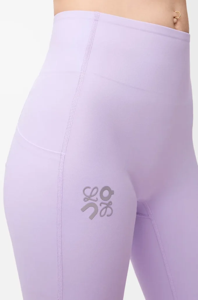 Pantalon bootcut souple en jersey technique lilas